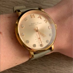 Marc Jacobs Rose Gold & Tan Watch